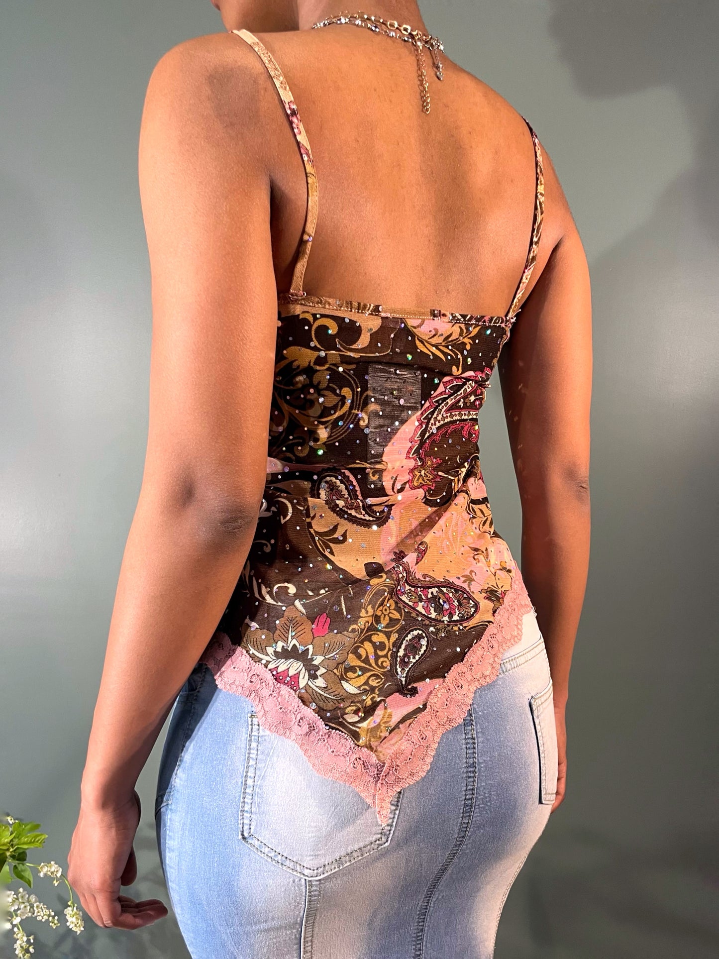 TOP À STRASS