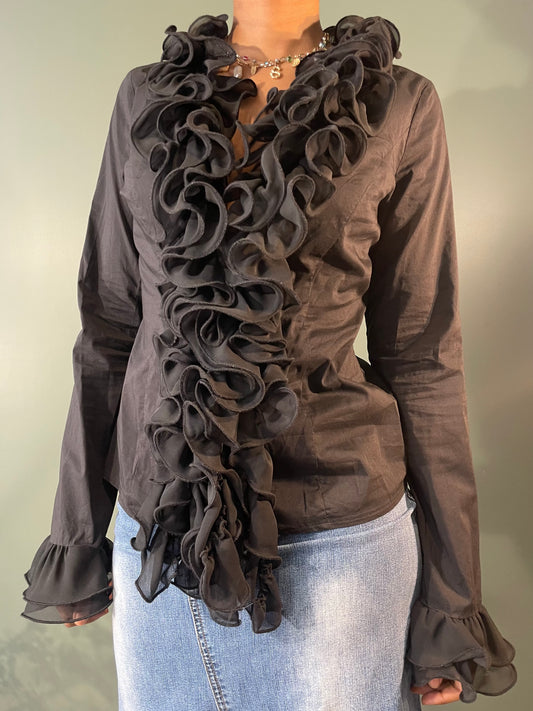 BLOUSE À JABOTS