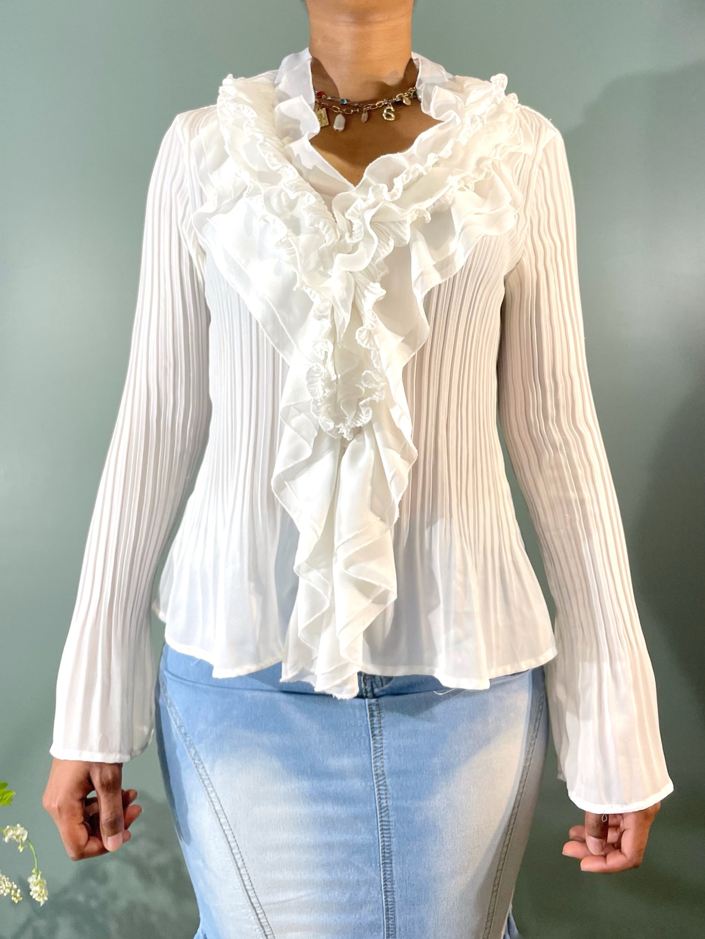 BLOUSE À JABOTS
