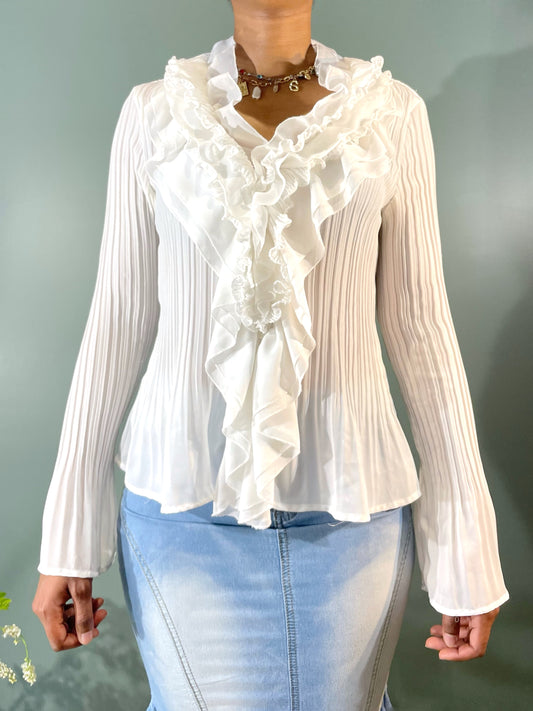 BLOUSE À JABOTS