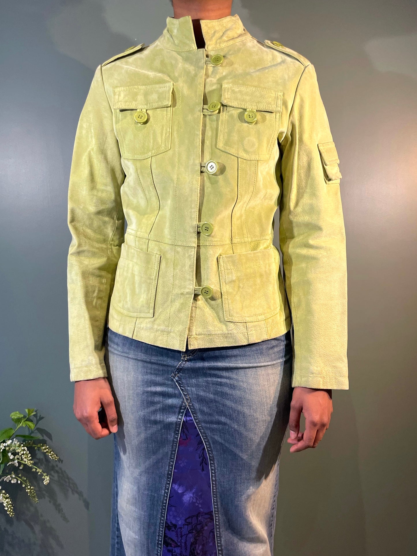 VESTE OFFICIER EN CUIR