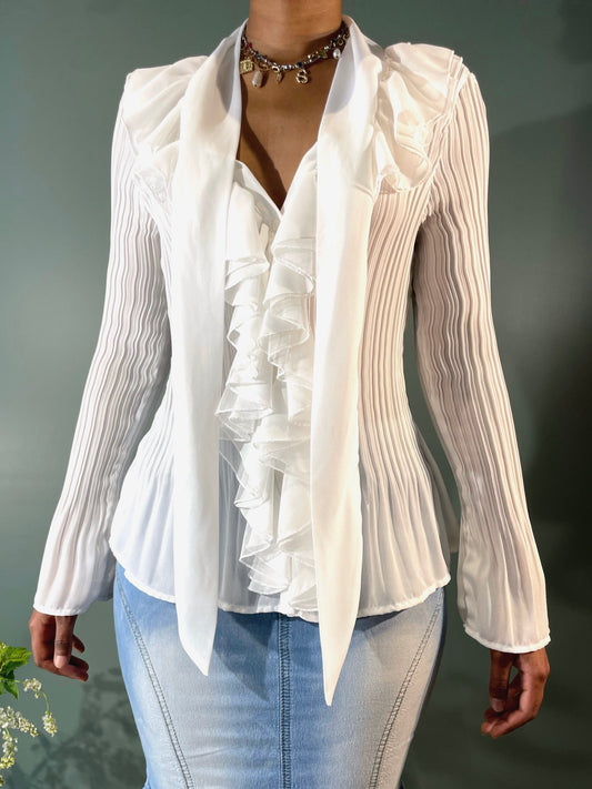 BLOUSE À JABOTS
