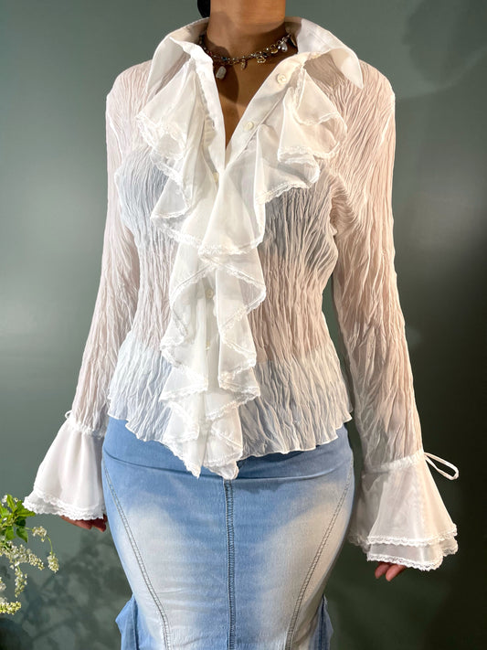 BLOUSE À JABOTS
