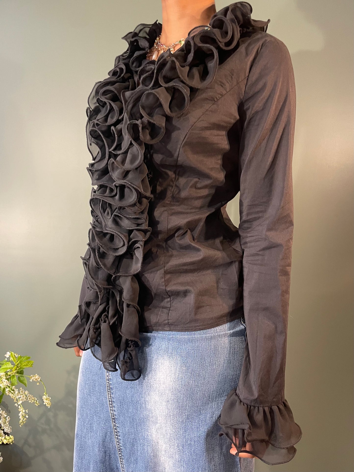 BLOUSE À JABOTS