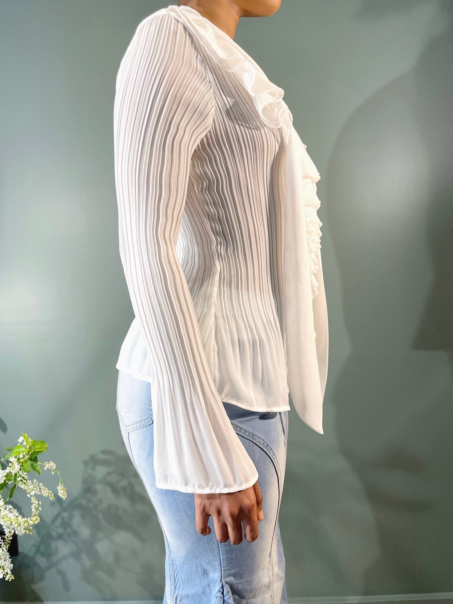 BLOUSE À JABOTS
