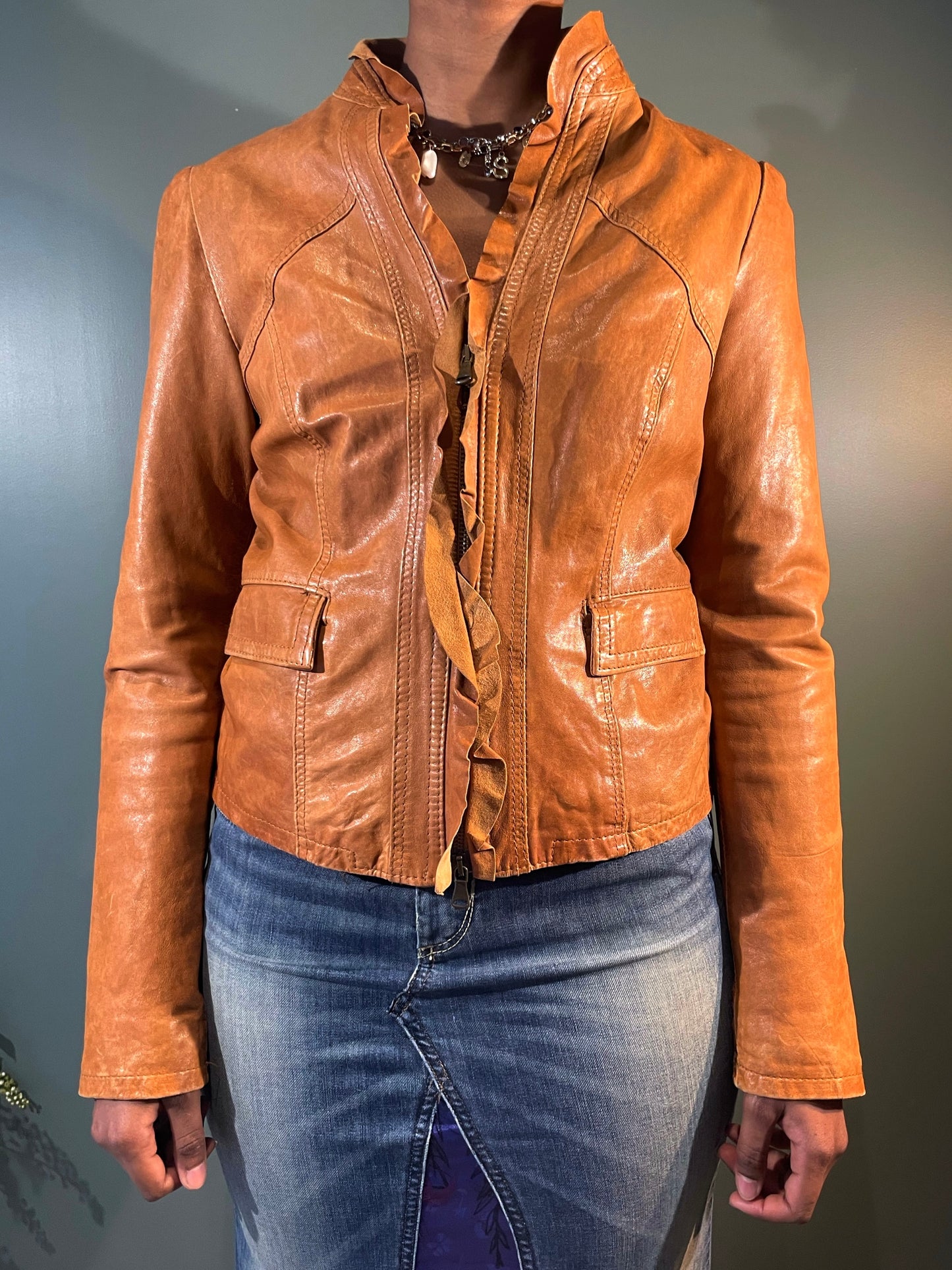 VESTE EN CUIR