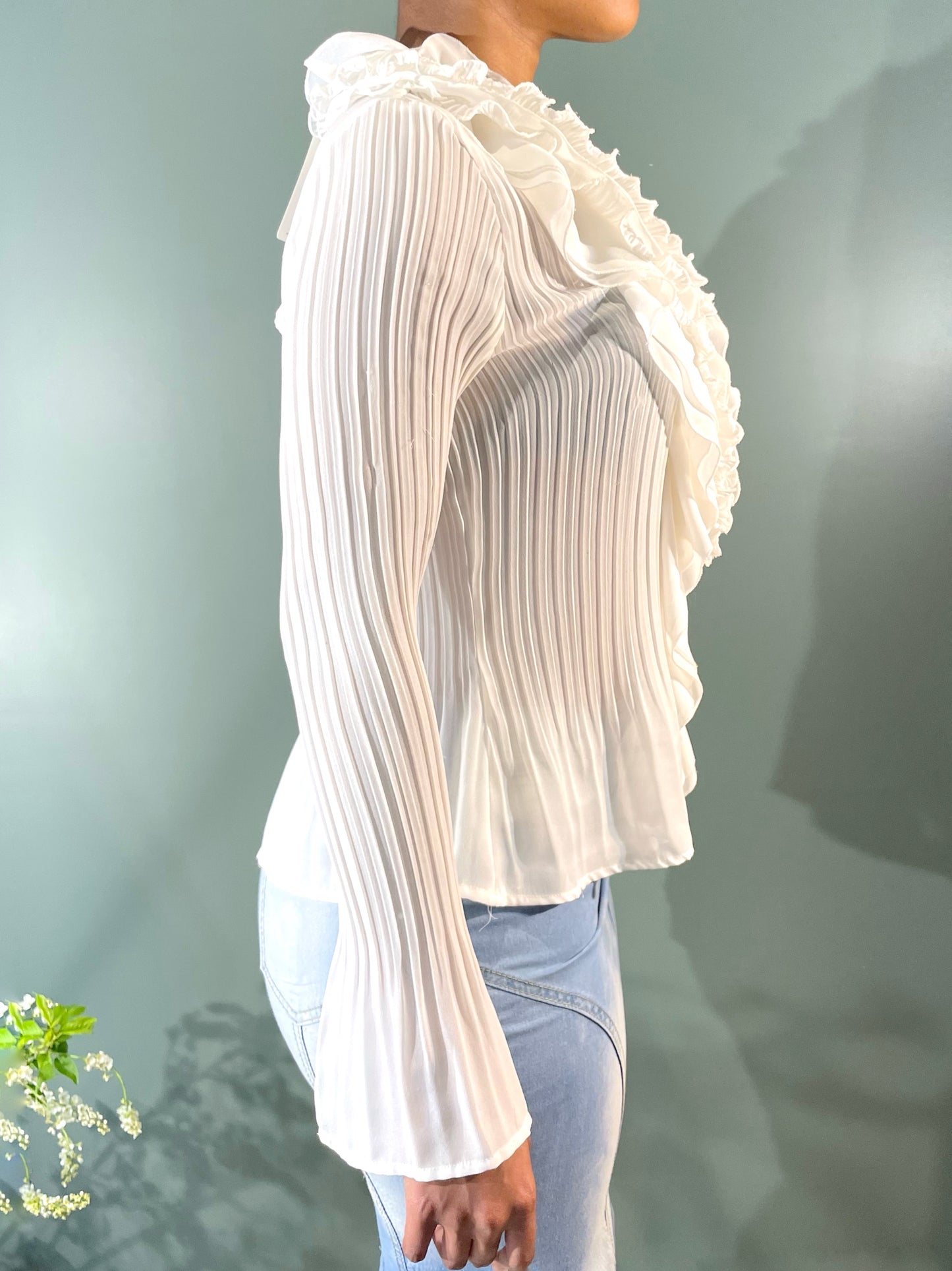 BLOUSE À JABOTS