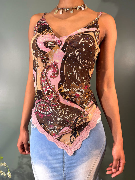 TOP À STRASS