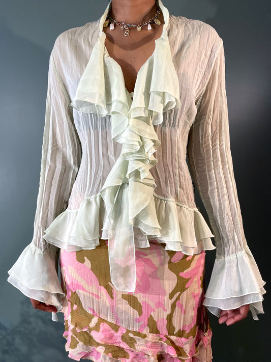 BLOUSE À JABOTS