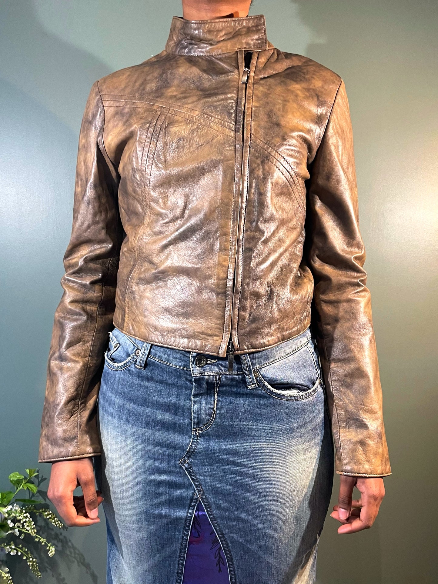 VESTE EN CUIR