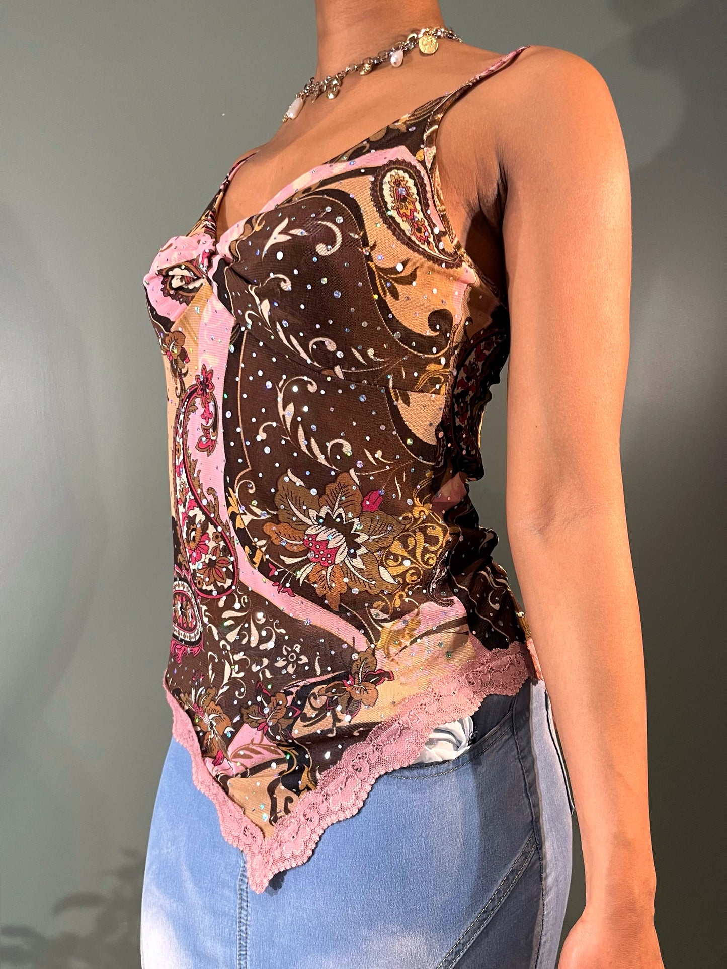 TOP À STRASS