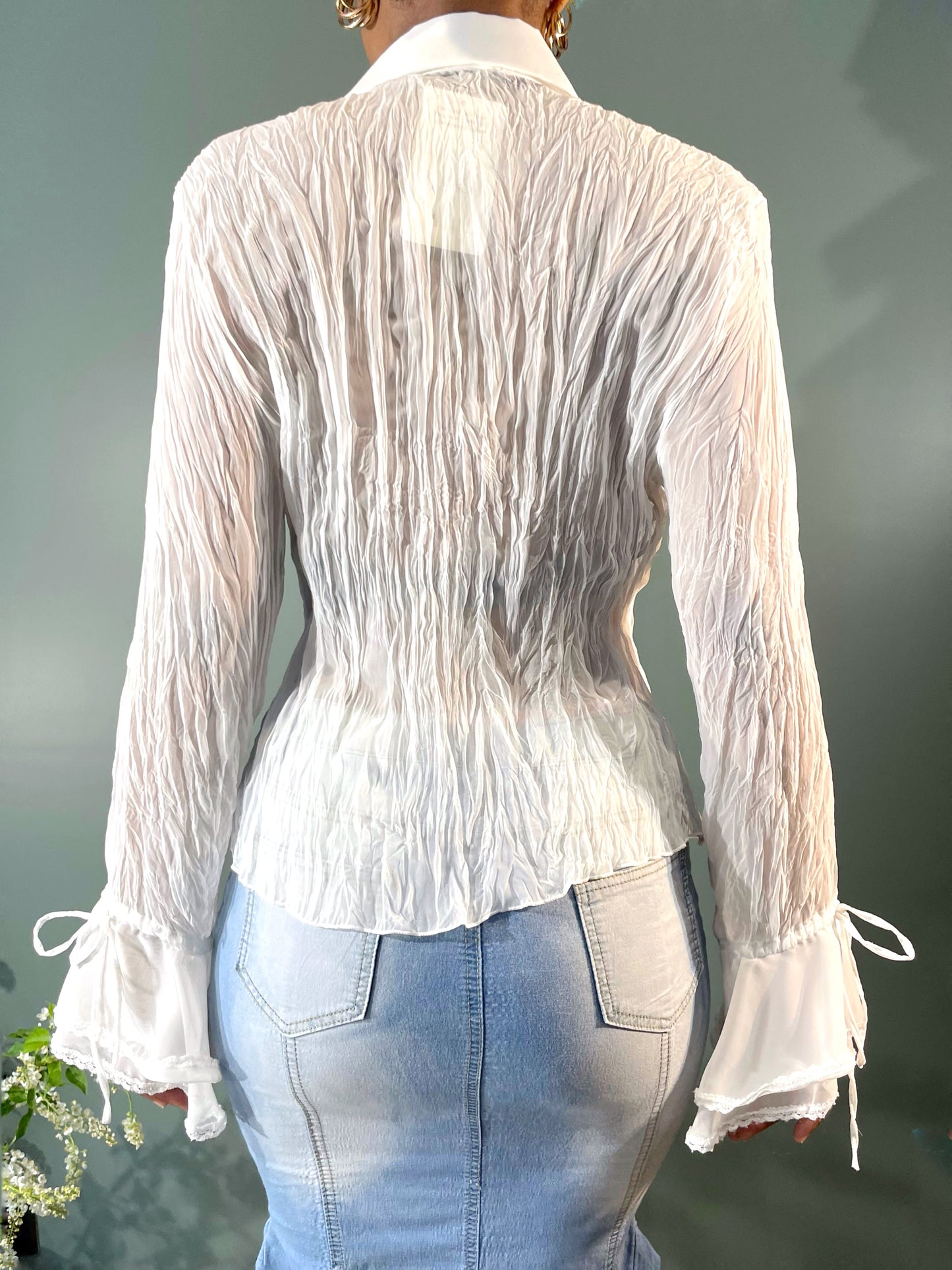 BLOUSE À JABOTS