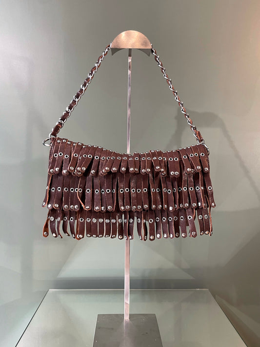 SAC À FRANGES EN CUIR