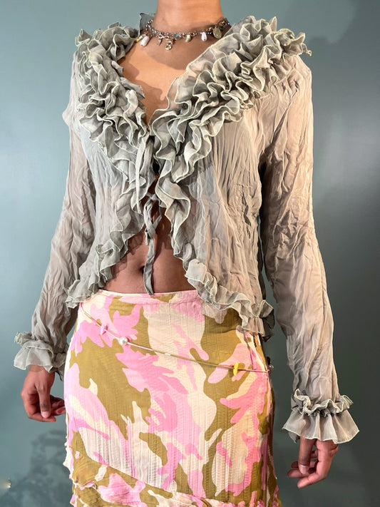 BLOUSE À JABOTS