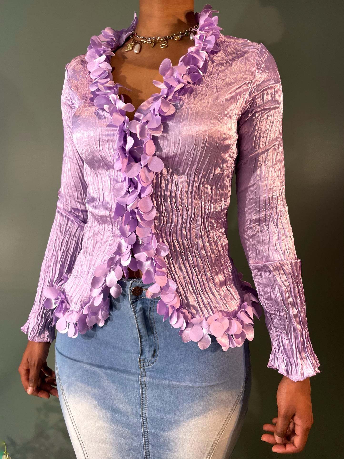 BLOUSE À JABOTS